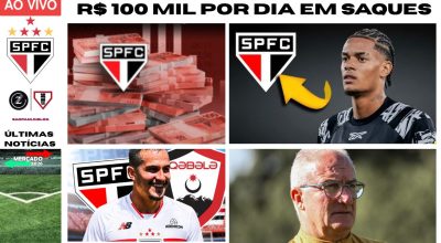 R 100 MIL POR MES SACADOS DO SPFC REFORCO CHEGOU ZAGUEIRO SAIU ESQUEMA TATICO E TIME TITULAR