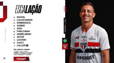 Com surpresas, São Paulo está escalado por Dorival Jr para enfrentar a Chapecoense 1